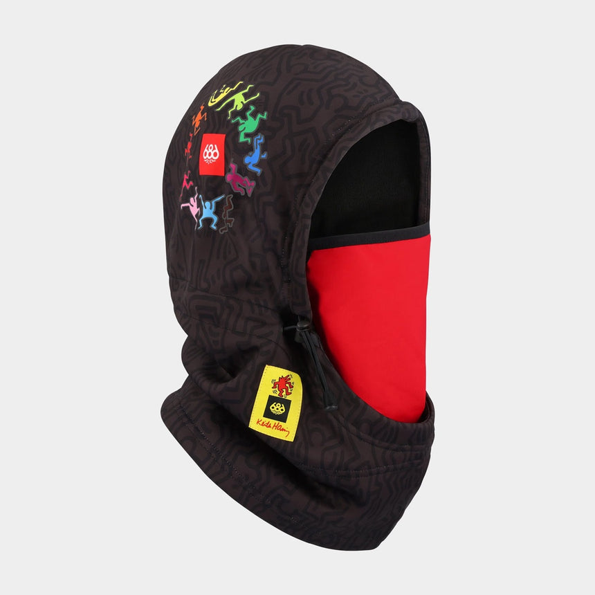 686 Patriot Bonded Hood - Keith Haring Black