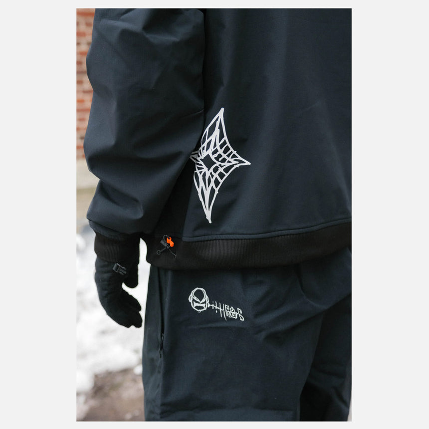 686 Waterproof Team Hood - Black Print
