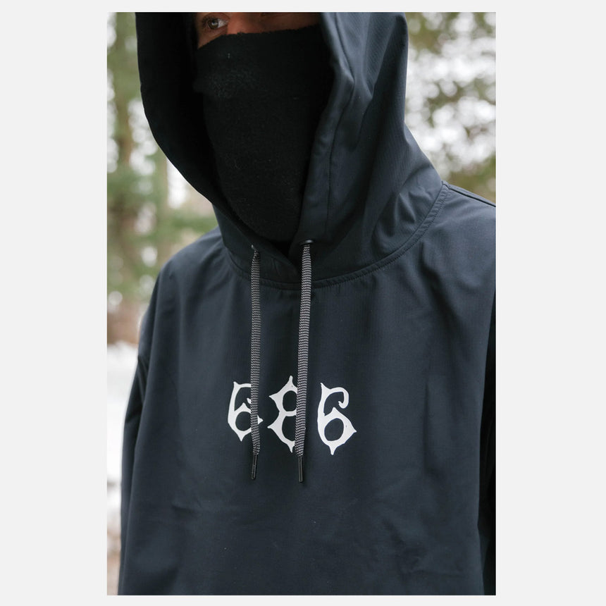686 Waterproof Team Hood - Black Print