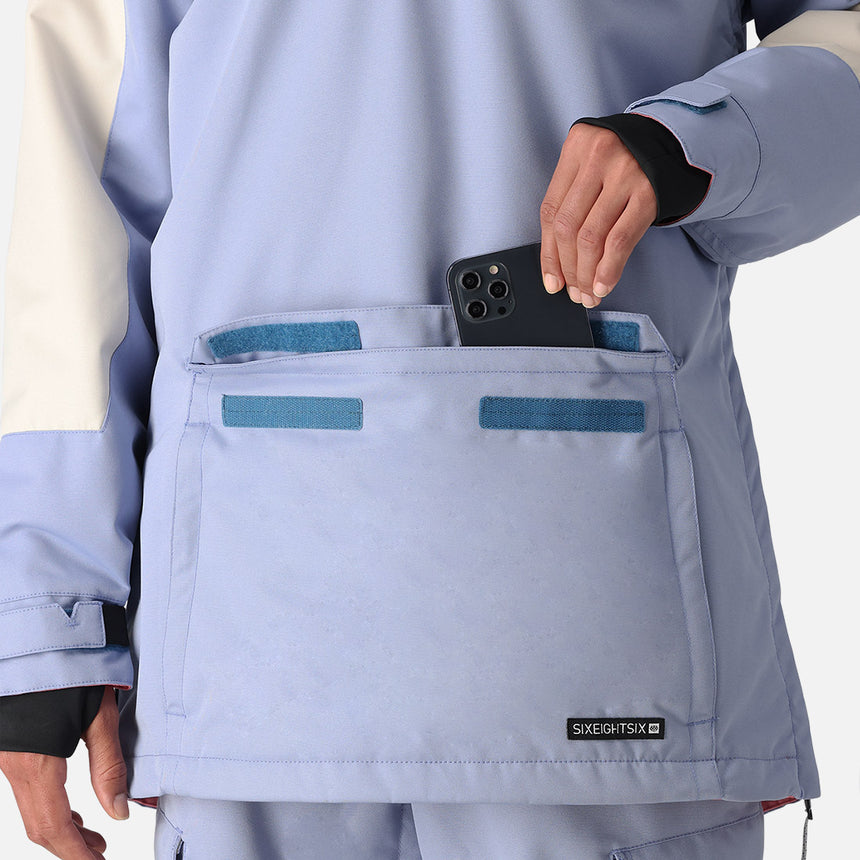 686 Women's Upton Insulated Anorak 2025 - Limestone Colorblock