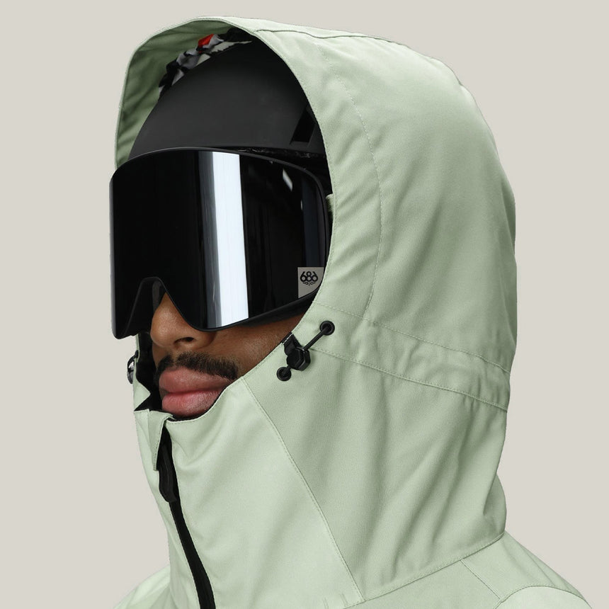 686 X Huf Double H Shell Jacket 2026 - Huf Green Colorblock