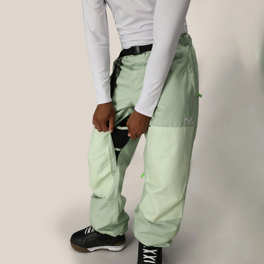 686 X Huf Double H Shell Pant 2026 - Huf Green Colorblock