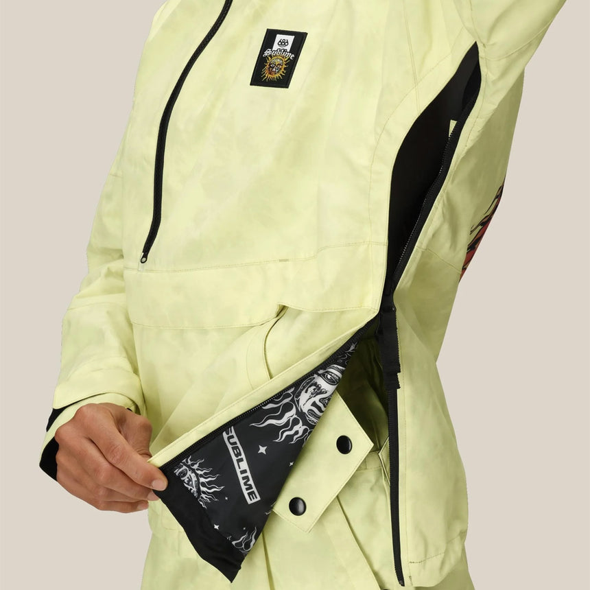 686 X Sublime Women's Shell Anorak 2026 - Sublime Yellow Tie Dye