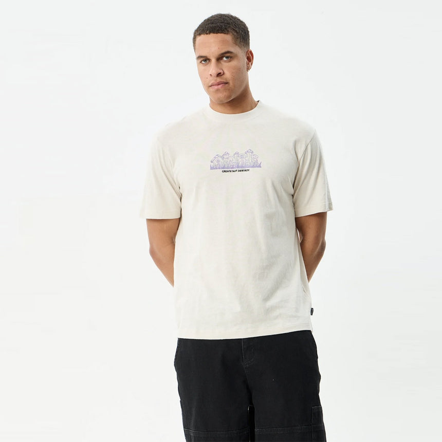 AFENDS Allure Retro Tee - Moonbeam