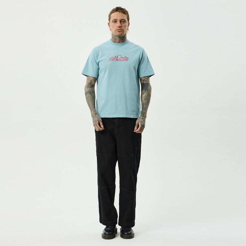 AFENDS Angel Boy Retro Tee - Washed Overcast