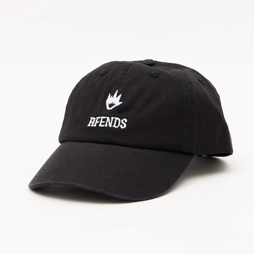 AFENDS Burnin Six Panel Cap - Stone Black