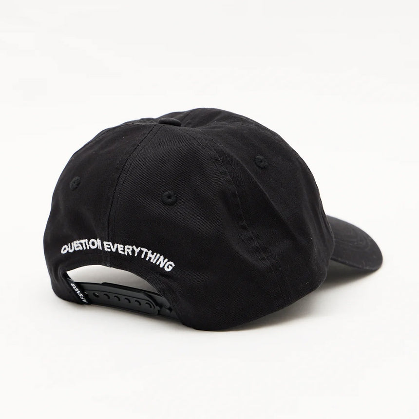AFENDS Burnin Six Panel Cap - Stone Black