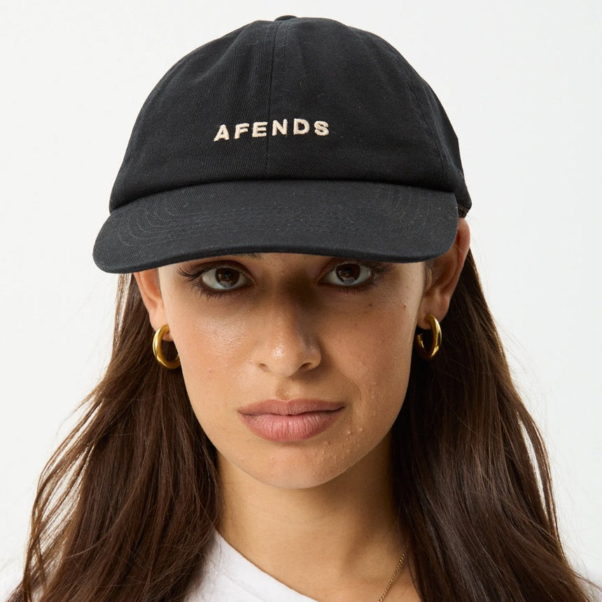 AFENDS Daylight Recycled Panelled Cap - Stone Black
