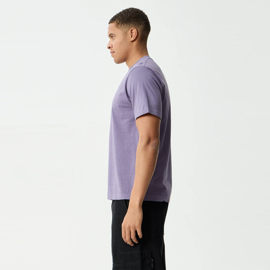 AFENDS Delites Heavyweight Retro Tee - Vintage Aubergine