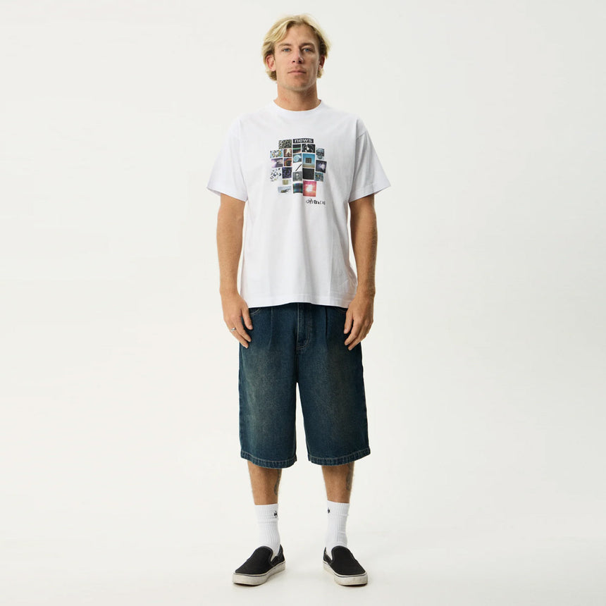 AFENDS Framed Boxy Tee - White