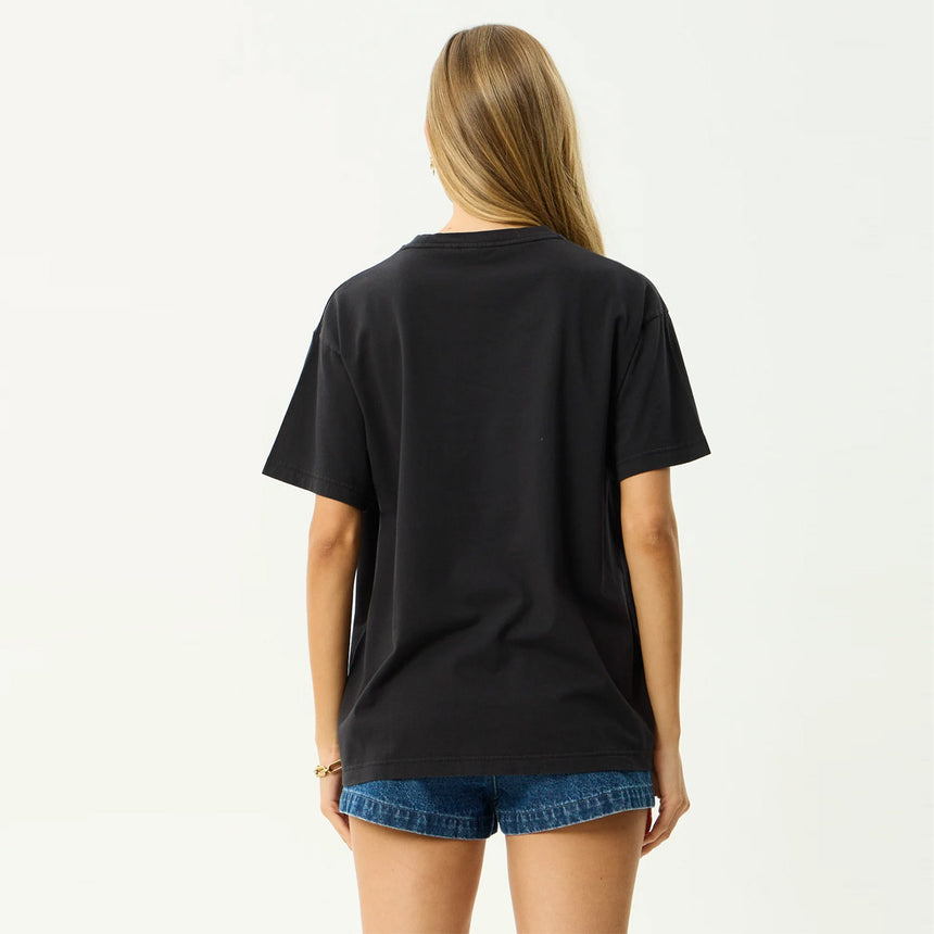 AFENDS Women's Good Nature Oversized Tee - Stone Black