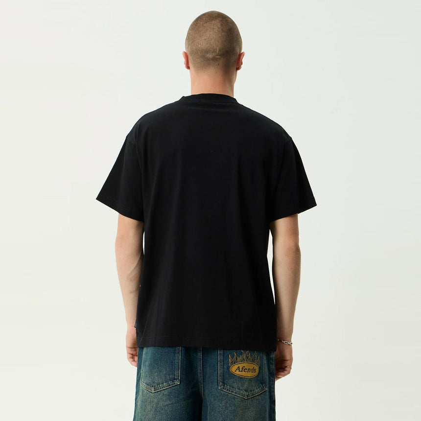 AFENDS Live It Boxy Tee - Black