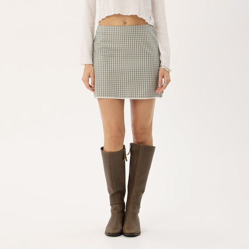 AFENDS Mariah Mini Skirt - Vice Alpine Check