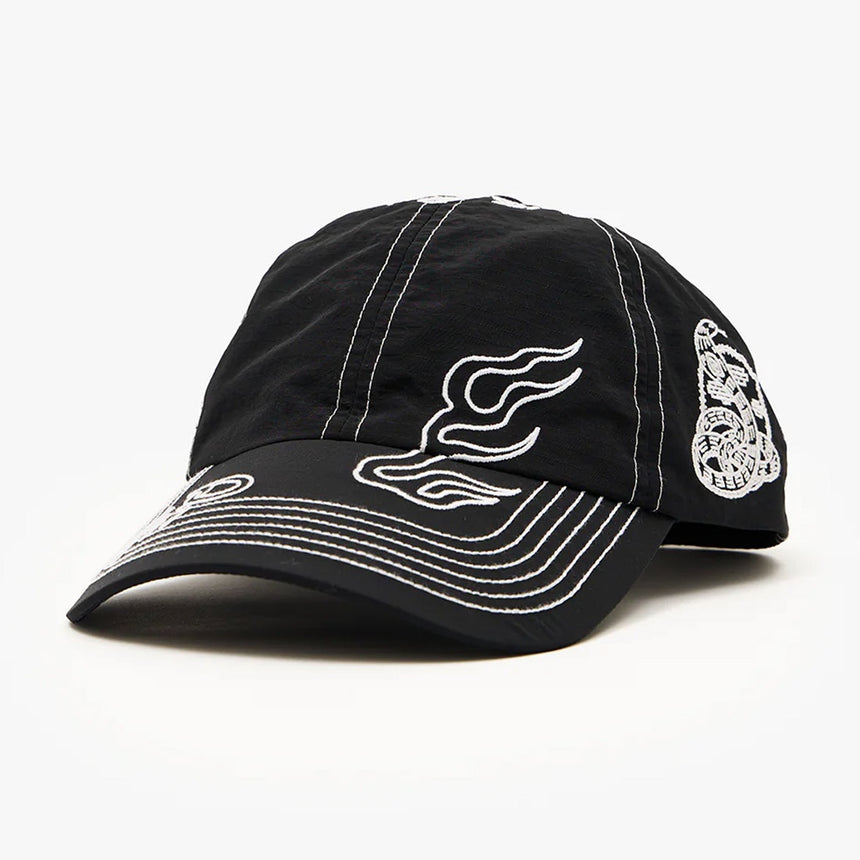 AFENDS Motor Recycled 6 Panel Cap - Black