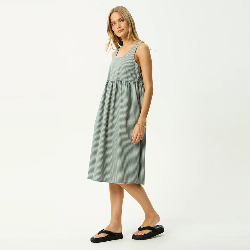 AFENDS Pinned Midi Dress - Sycamore Stripe