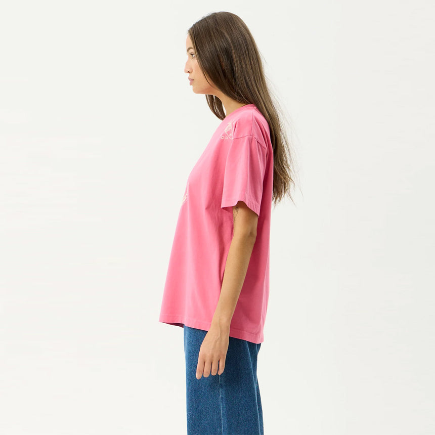 AFENDS Women's Sea Siren Oversized Tee - Washed Raspberry