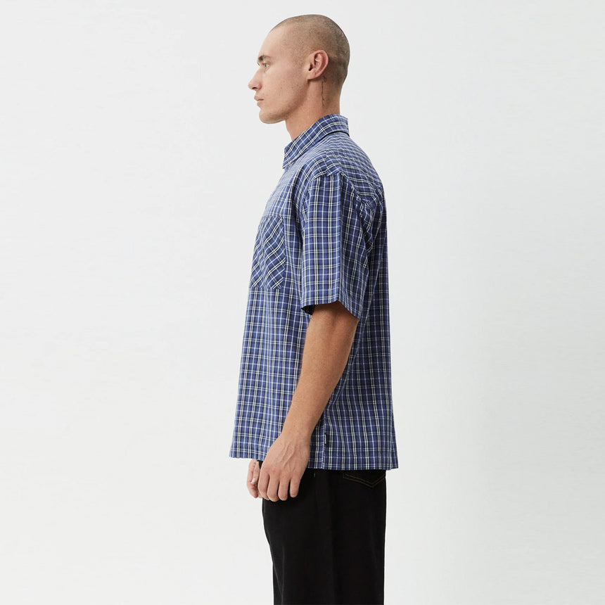 AFENDS Shipwreck Short Sleeve Shirt - Marlin
