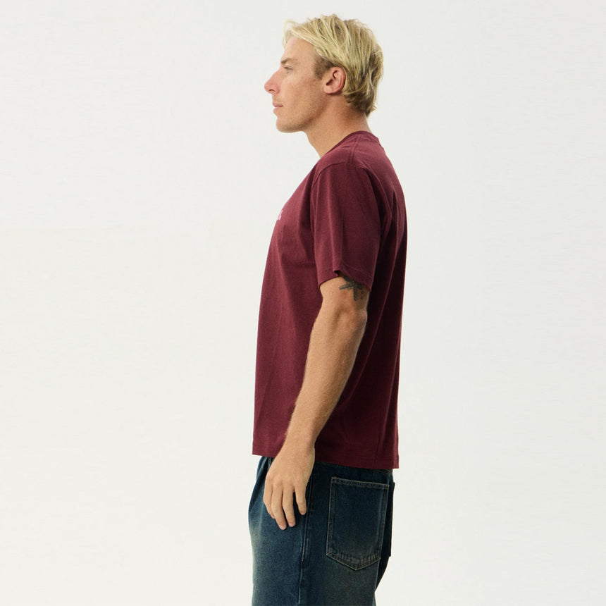 AFENDS Smiles Retro Tee - Port