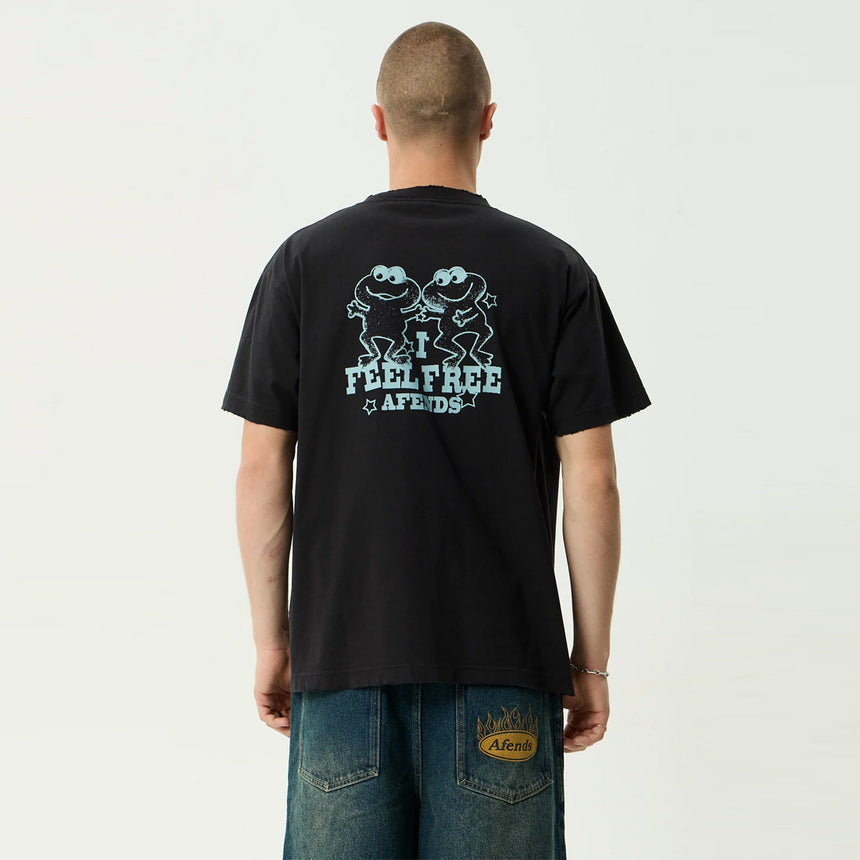 AFENDS Sonoran Boxy Tee - Stone Black