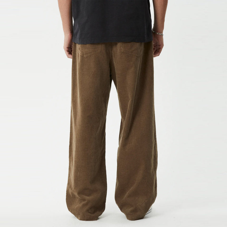 AFENDS Welcome Back Baggy Pleated Pant - Fossil