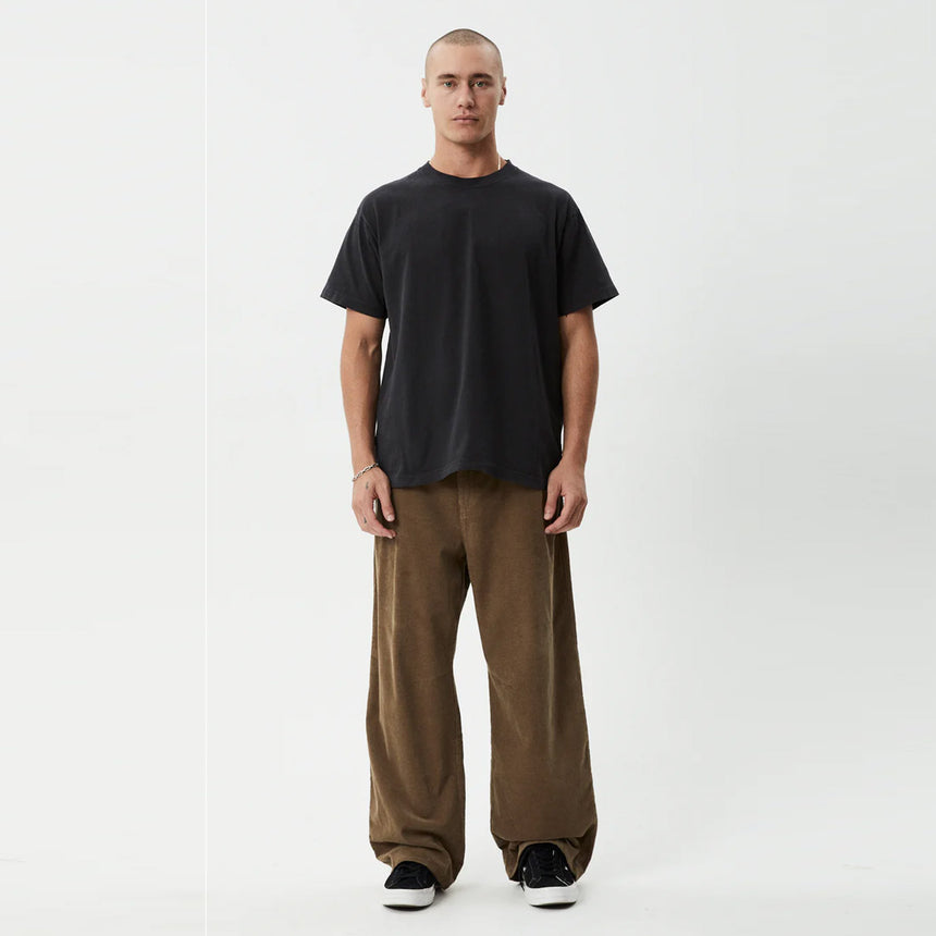 AFENDS Welcome Back Baggy Pleated Pant - Fossil