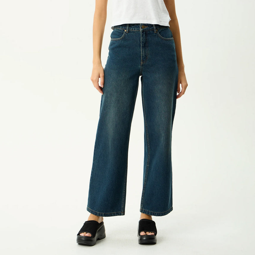 AFENDS Women's Bella Denim Wide Leg Baggy Jean - Vintage Wash