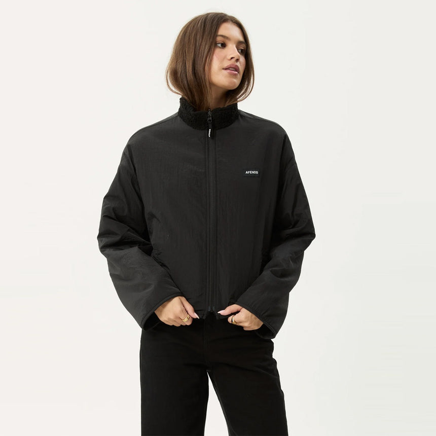 AFENDS Women's Berlin Reversible Polar Fleece Jacket - Black