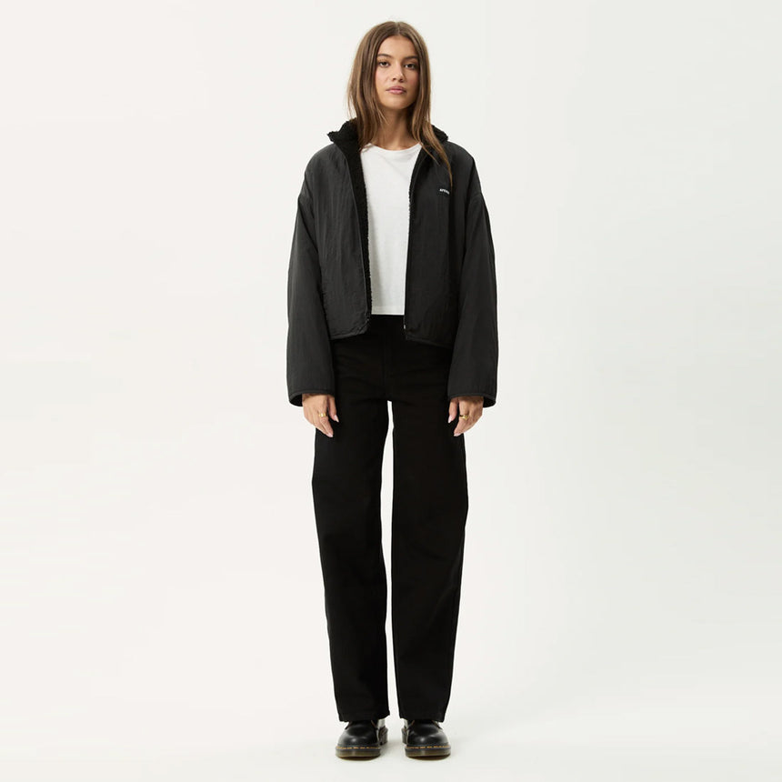 AFENDS Women's Berlin Reversible Polar Fleece Jacket - Black