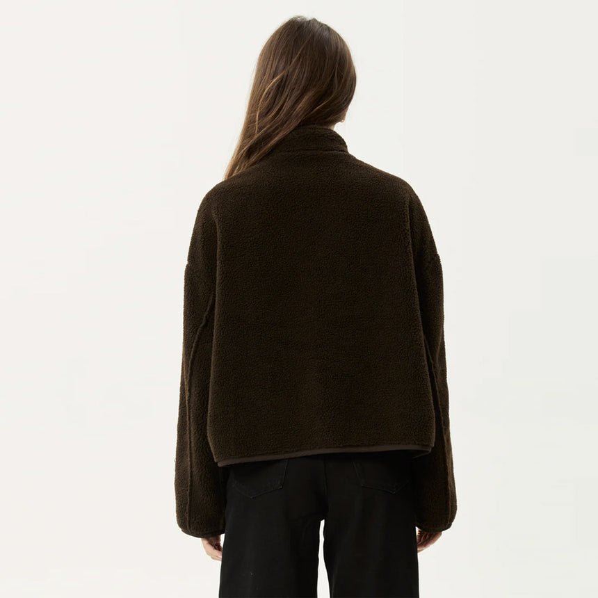 AFENDS Women's Berlin Reversible Polar Fleece Jacket - Coffee