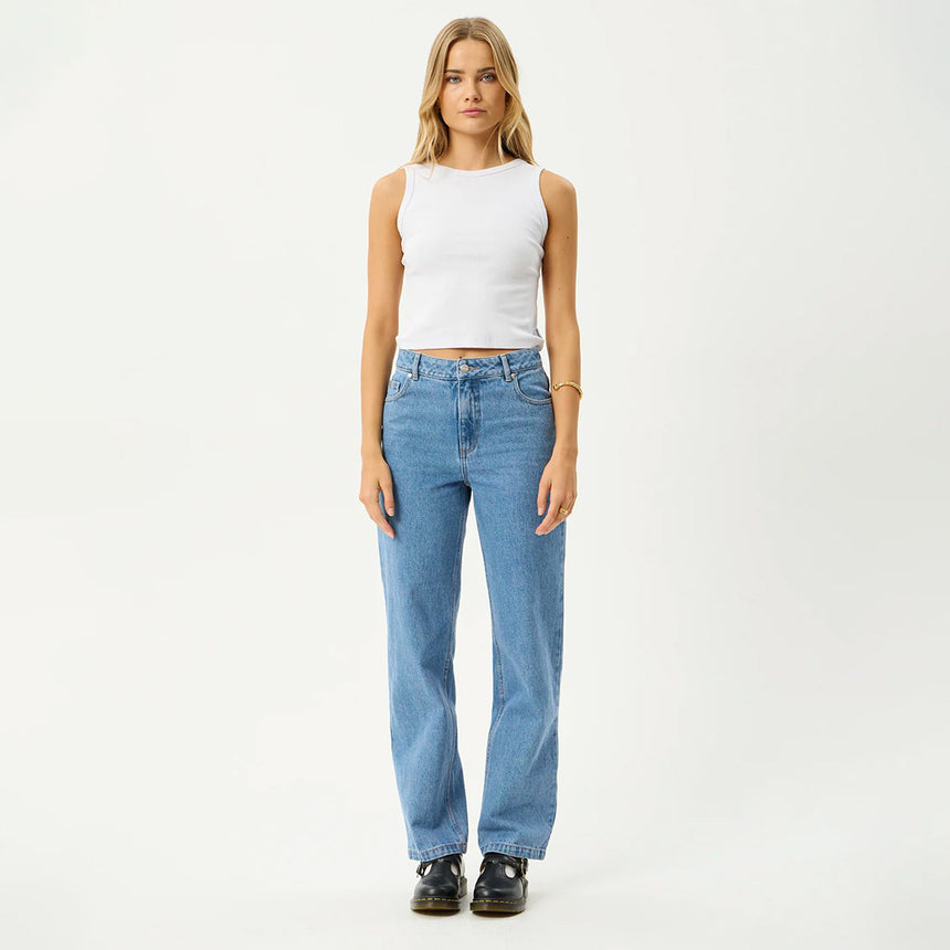 AFENDS Women's Charlie Rib Singlet - White