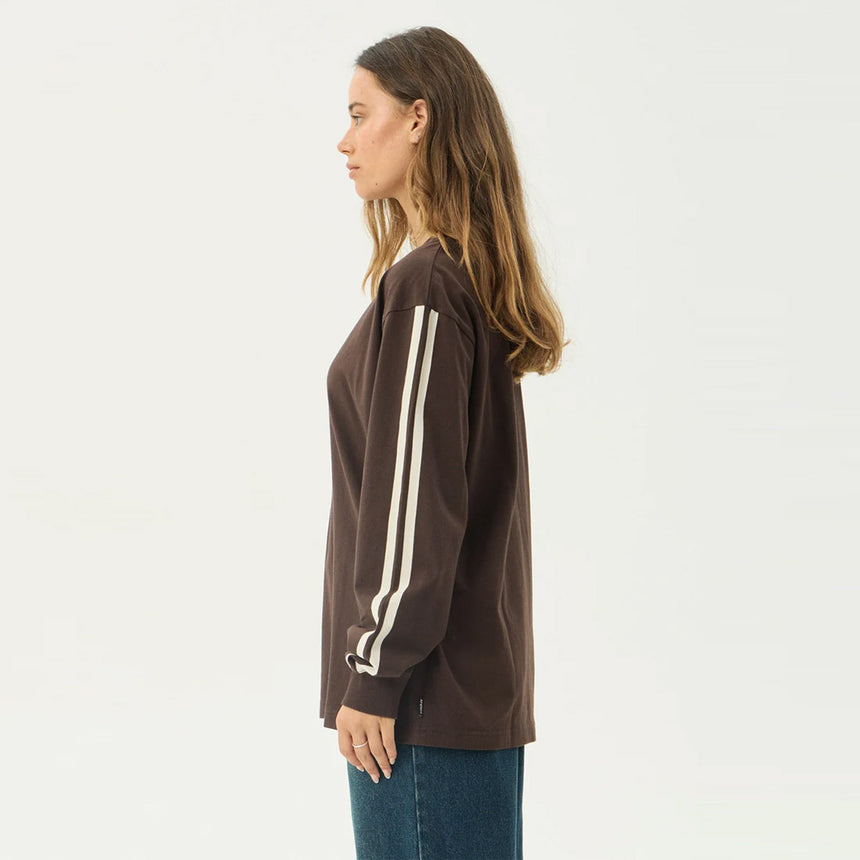 AFENDS Women's Community Garden Long Sleeve Tee - Coffee