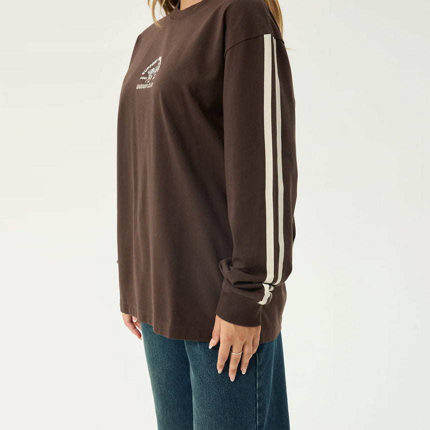 AFENDS Women's Community Garden Long Sleeve Tee - Coffee