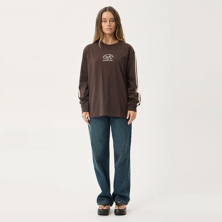 AFENDS Women's Community Garden Long Sleeve Tee - Coffee