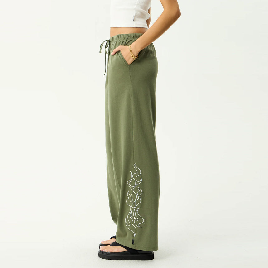 AFENDS Women's Dirts Jersey Pant - Deep Olive