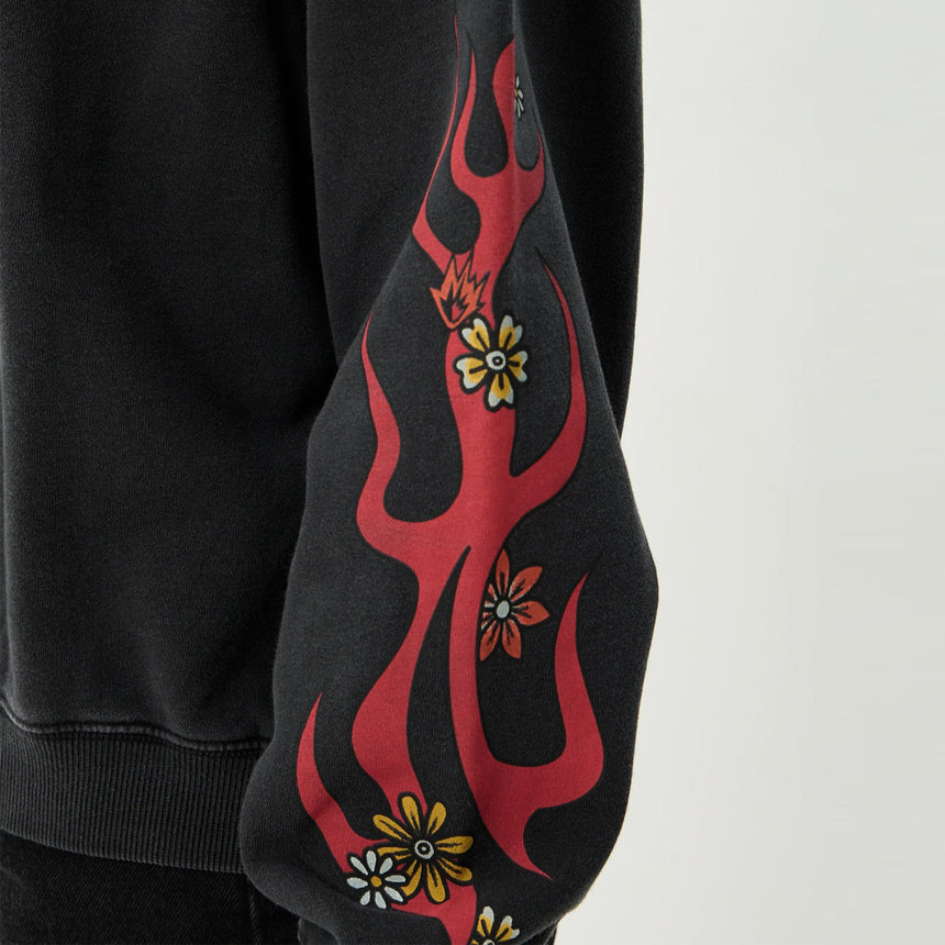 AFENDS Women's Hellcat Crew - Stone Black
