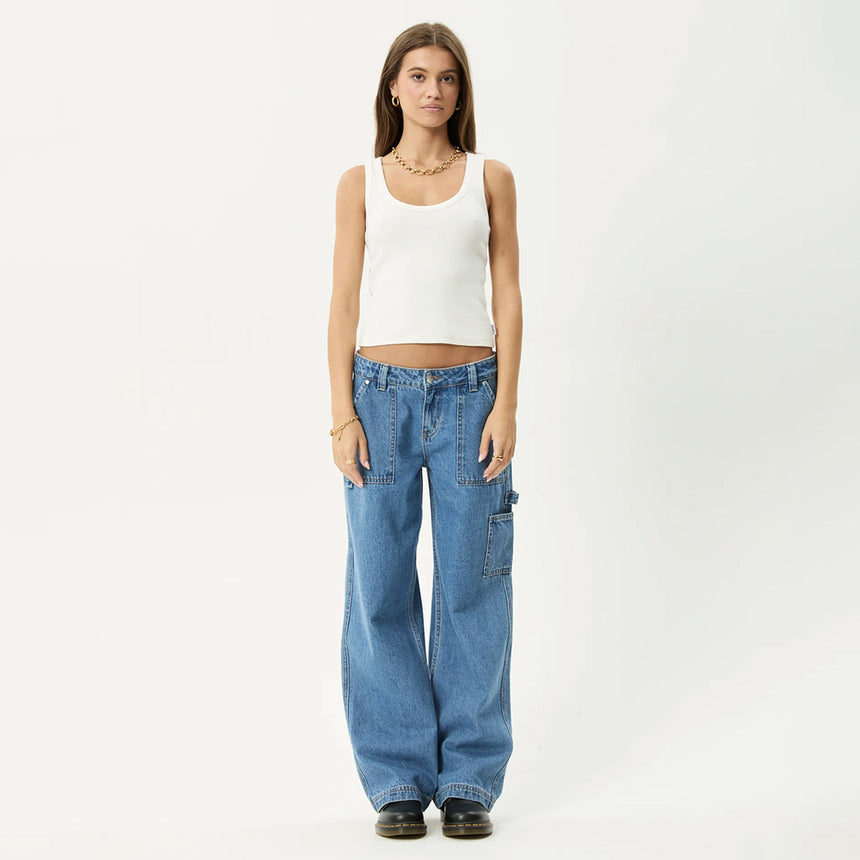 AFENDS Women's Layden Rib Singlet - White