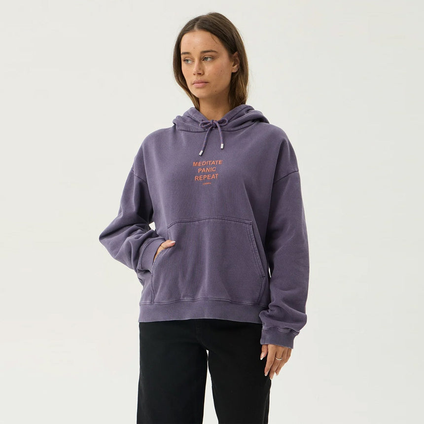 AFENDS Women's Loop State Pull On Hood - Vintage Aubergine
