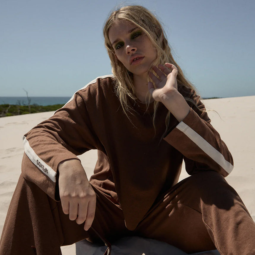 AFENDS Women's Marla Long Sleeve Tee - Cinnamon