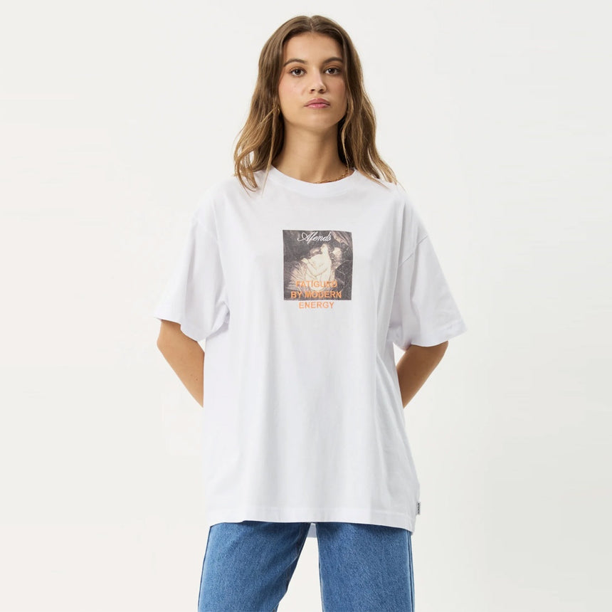 AFENDS Women's Modern Energy Oversized Tee - White