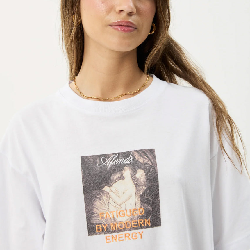 AFENDS Women's Modern Energy Oversized Tee - White