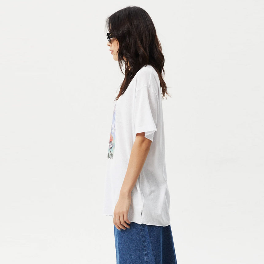 AFENDS Women's Nirvana Oversized Tee - White