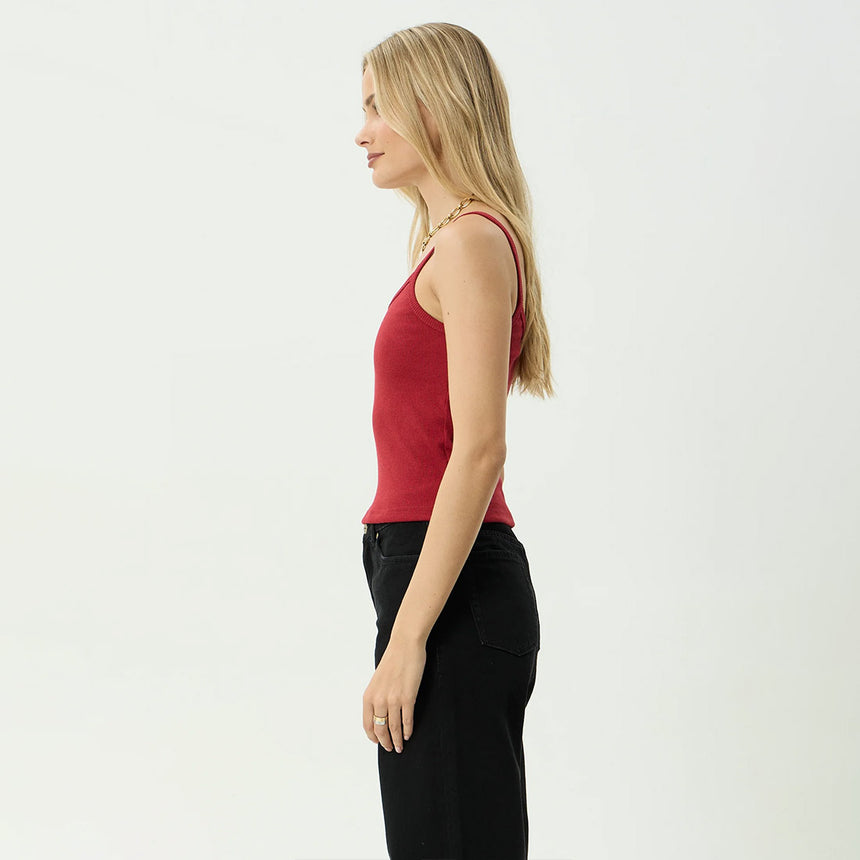 AFENDS Women's Sara Rib Singlet - Ketchup