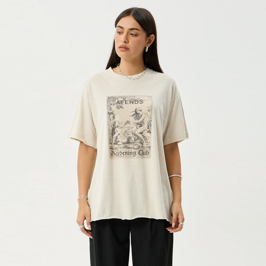 AFENDS Women's Temptation Oversized Tee - Moonbeam