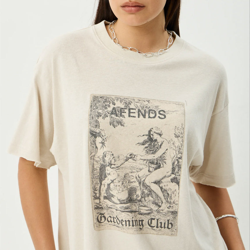 AFENDS Women's Temptation Oversized Tee - Moonbeam