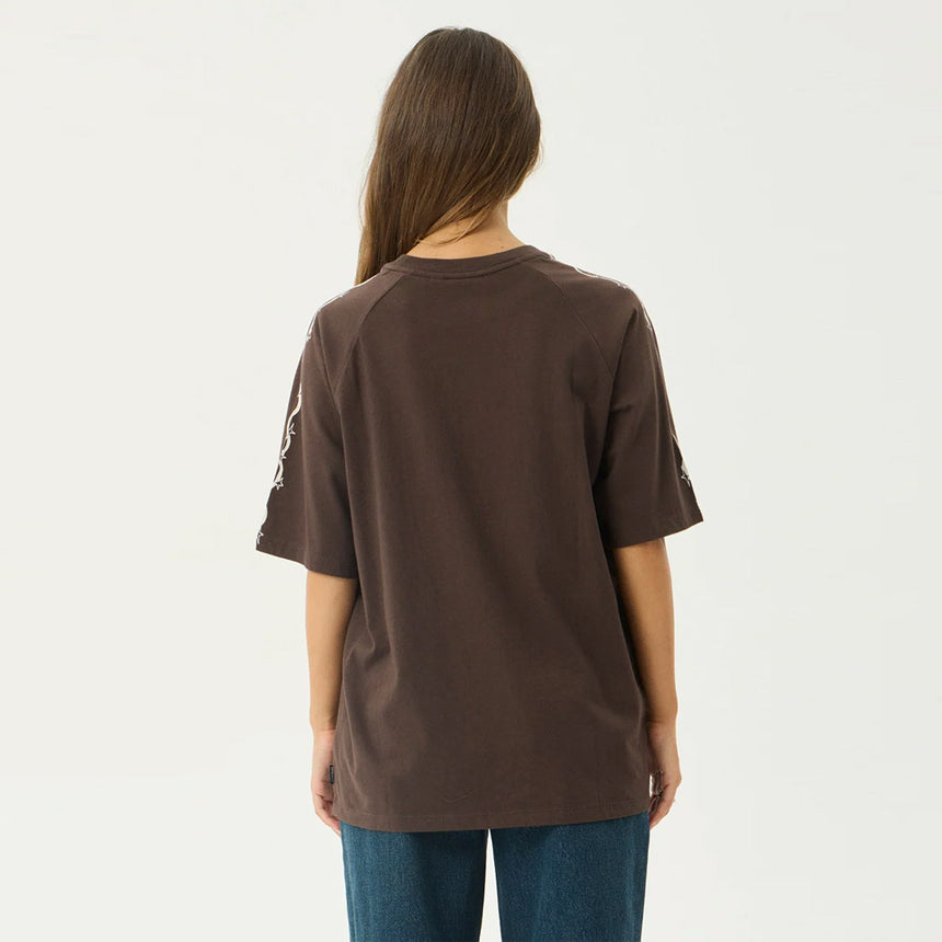 AFENDS Women's Terra Oversized Raglan Tee - Coffee