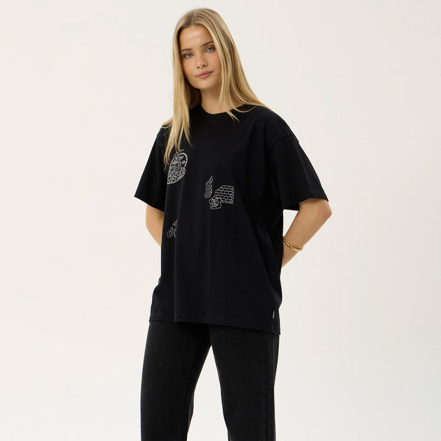 AFENDS Women's Unbound Recycled Oversized Tee - Black