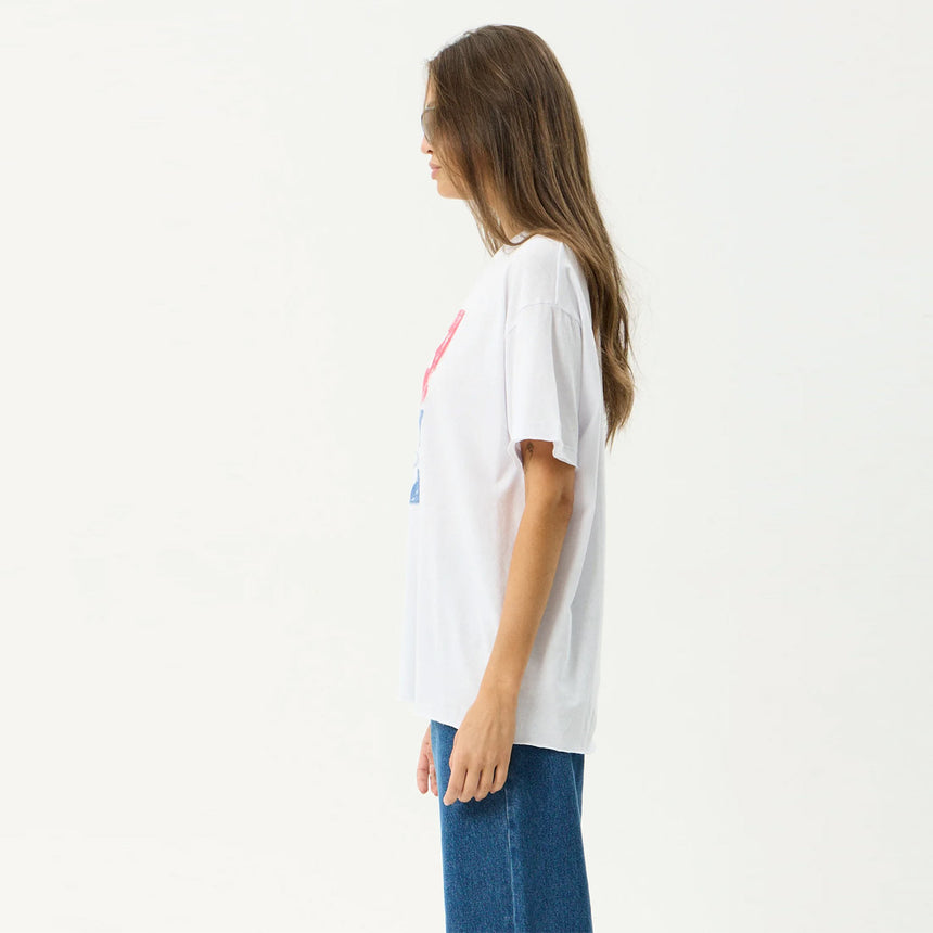 AFENDS Women's Zephyr Oversized Tee - White