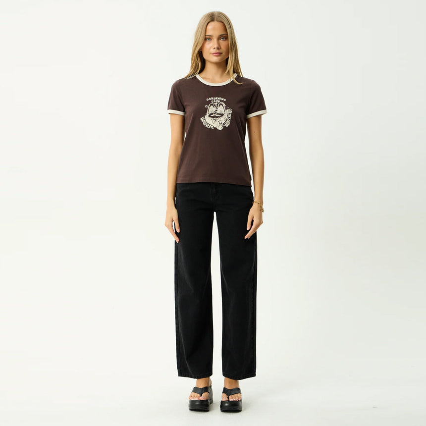 AFENDS Women's Wonders Ringer Tee - Coffee