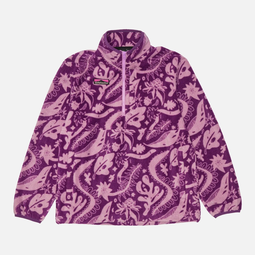 AIRBLASTER Fleece Half Zip - Blackberry Earth Life