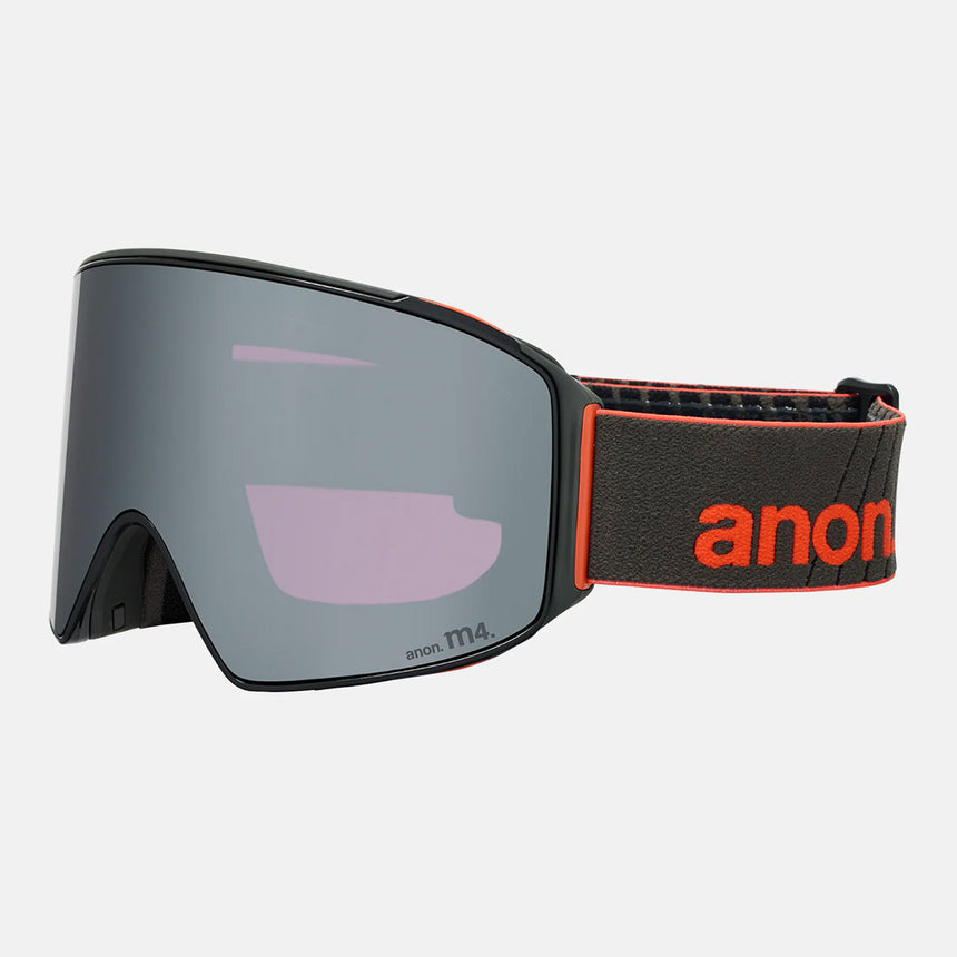 ANON M4 Cylindrical Goggle + MFI Facemask 2026 - Fiesta Red/Perceive Sunny Onyx
